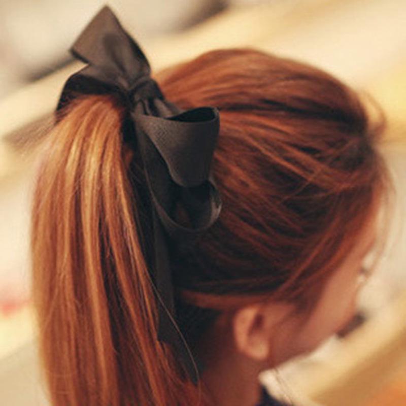 

Korean Style Double Layer Satin Bow Hair Tie