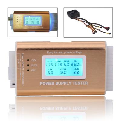 Digital LCD PC 20/24 Pin 4 PSU ATX BTX ITX SATA HDD Power Supply Tester Gol