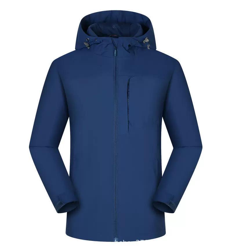 

Reflective Hiking Jacket Waterproof Outdoor Men Windbreaker Windproof Camping Fishing Hooded Women Jackets Unisex s Outdoor Coat S синий