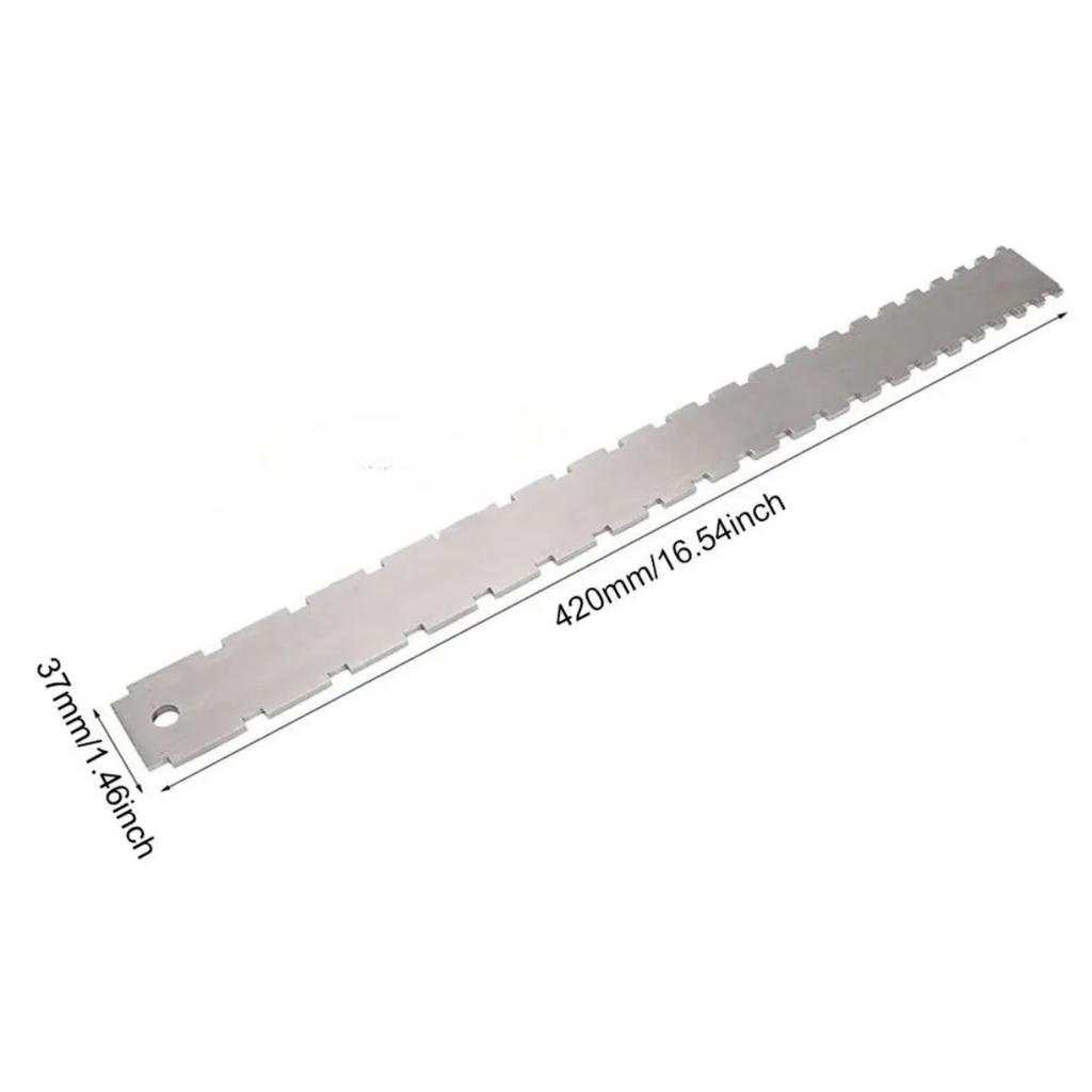 1 Pc Guitar Neck Notched Straight Edge Ruler Stainless Steel Guitar Fret Leveling Ruler Fret Guitar Level Luthier Tool Guitar Body