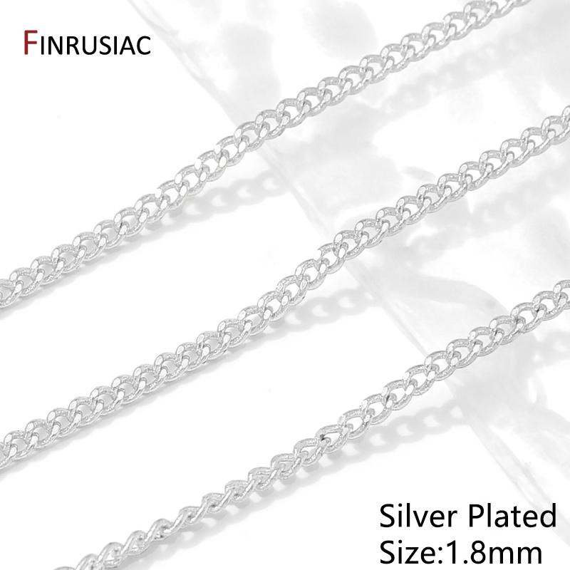 

14/18K Gold Plated Brass Cuban Link Chain For Necklace Bracelet Making,DIY Jewelry Making Accessories,Jewelry Material 1 meter