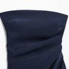 2025 Spring Women's Slim Versatile Strapless Pleated Vest