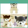 Plüschtier Husky mit Glöckchen für Kinder und Erwachsene Heimdekoration Geschenk
