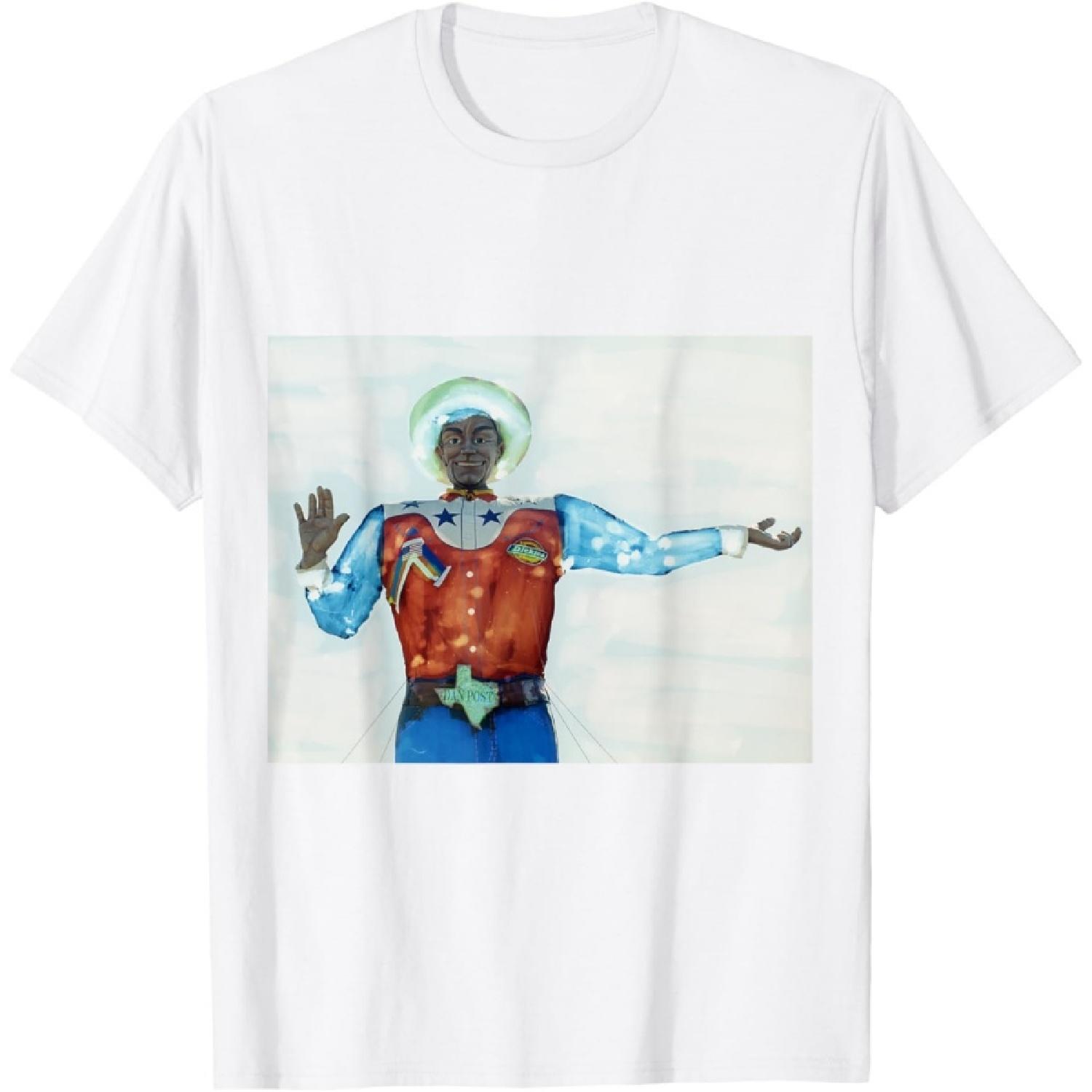 Howdy Big Tex State Fair Texas Painted Negative T-shirt T-Shirt XXXXXL белый