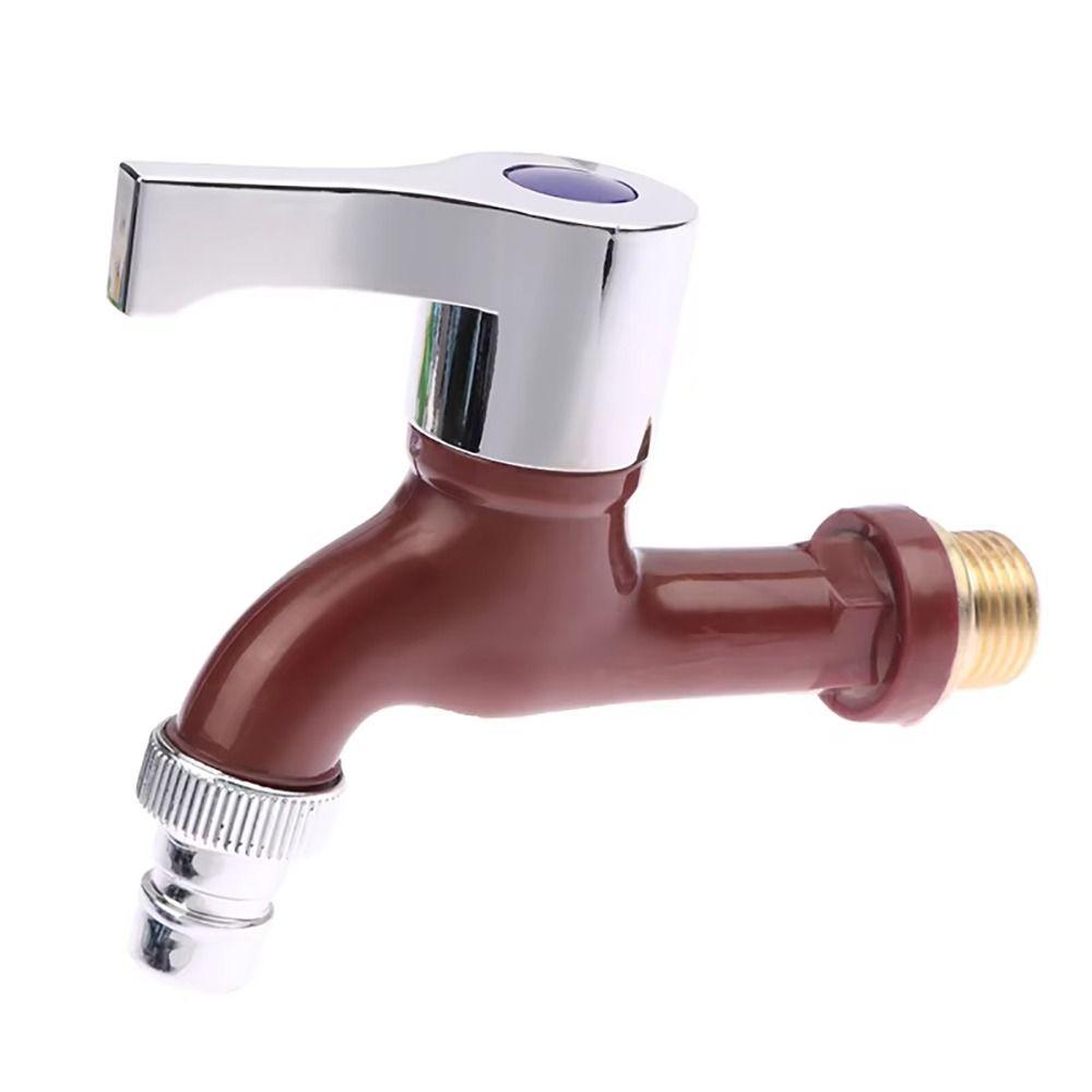 1Pcs Wall Mounted Plastic Faucet 1/2" Male Water Hose Quick Connector  Garden Balcony