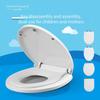 PP Material Double Layer Toilet Lid - Child Potty Training Cover Slow-Close Anti-Falling Design Travel-Friendly for Adult & Kids
