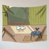 Cute Cat Girl Hanging Cloth Office Living Room Tapestry Home Wall Decoration Tapestry