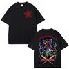 Eddie Munson Demogorgon Jäger T-Shirt Menschenfressendes Blumenmonster Muster T-Shirt Sommer Herren Baumwolle T-Shirt Street Wear Y2K