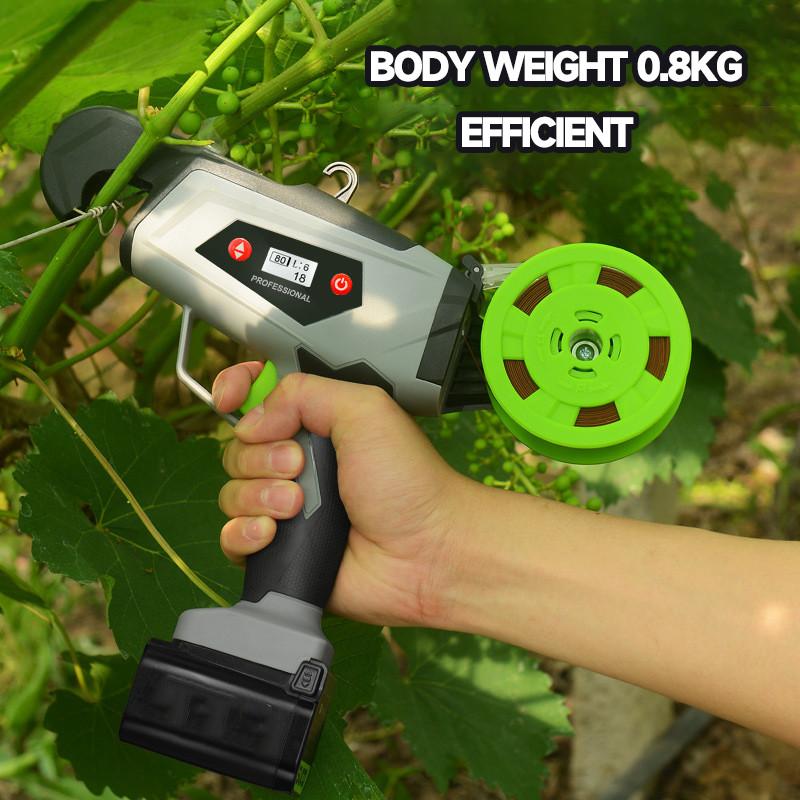 16.8V Portable Electric Tying Machine Grape Vine Fully Automatic Knotter Handheld Garden Plants Branch Binding Tools