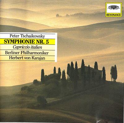 CD PYOTR ILYICH TCHAIKOVSKY - BERLINER - Symphonie Nr. 5 / Capriccio Italien 4450262 Deutsche Grammo Germany ObiClassical Used
