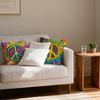 Pillow Case luxurious home office, sofa decorative Multi sized car seat cushions, pillowcases Peace sign flower sunshine
