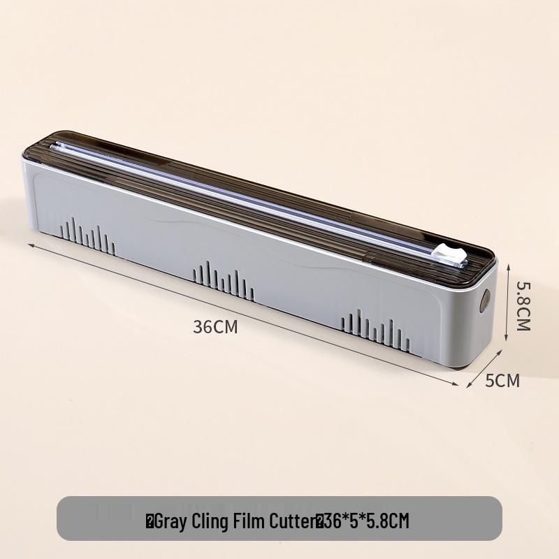 Magnetic Luxury Kitchen Cling Film & Foil Cutter - Adjustable, No-Tear Design