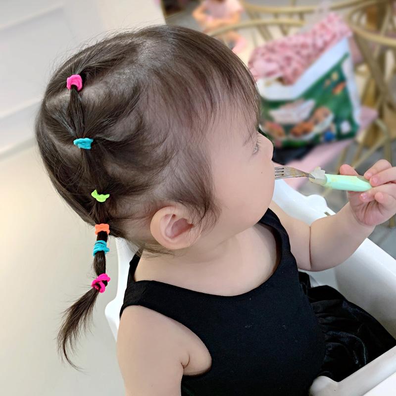 100 Buc/Pungă Elastice de Păr Simple Practice Mici Fete Copii Accesorii Inel Coadă de Cal Bentiță