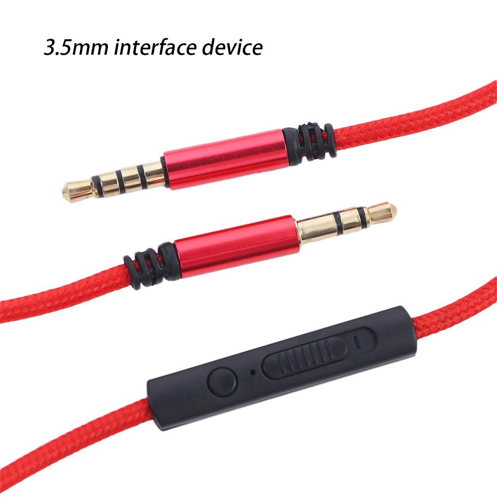 Jack 3.5mm Headphone Cord Gold-plated Plug With Mic Aux Cable Audio Cable Audio Wire Car Aux Cord