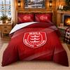 Printed 3Pcs Bedding Set Hull KR Pattern Bed Sheet Pillowcase For Bedroom Decor