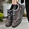 Mens Large Size Handmade Leather Comfy Soft Sock Ankle Boots Autumn Winter Men Boots Handmade Leather Shoe