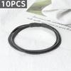 10pcs Simple Multi Loop Hair Bands Women Basic Solid Color Rubber Band Hair Accessories Headband Holder Scrunchies Gift for Girl