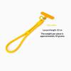 Short Polyester Phone Wrist Lanyards Scratch-Proof Multiple Candy Colors with Free Adhesive Pads for USB Drives Keys