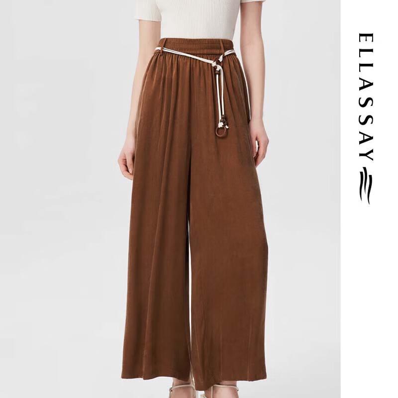 

ELLASSAY Women s High-Waist Wide-Leg Trousers M