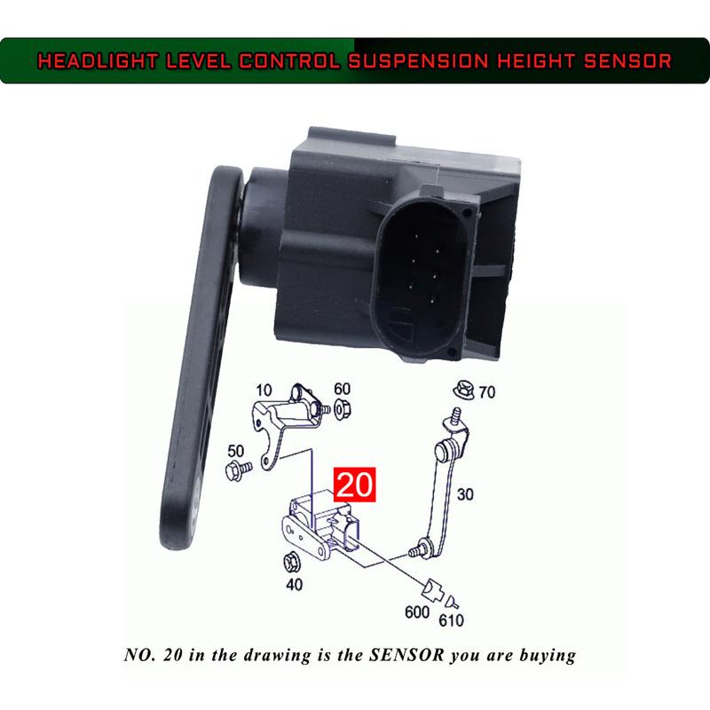 Headlight Levelling Suspension Height Level Sensor for MERCEDES BENZ CLS E-CLASS S-CLASS VIANO VITO A0105427617 105427617