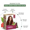 Nisha Natural Henna Hair Colour Red Brown 90g Pack of 1 Herbal Semi-Permanent Hair Dye for Silky Shiny Hair