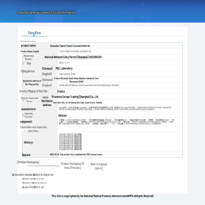 L'OCCITANE Sweet Almond Shower Oil Duo