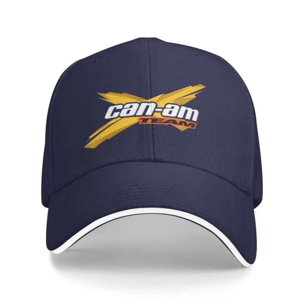 Cappellino da Baseball con Stampa Logo BRP Can Am Personalizzato Cappelli Sandwich Casual Estivi per Uomo Donna Sport all'Aperto Cappello con Visiera Parasole Regolabile