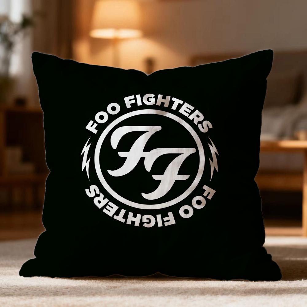 Hot FFoo Fighterses Cushion Cover Soft Washable Pillow Case Multi-Scene for Couch Bed Travel Office Use