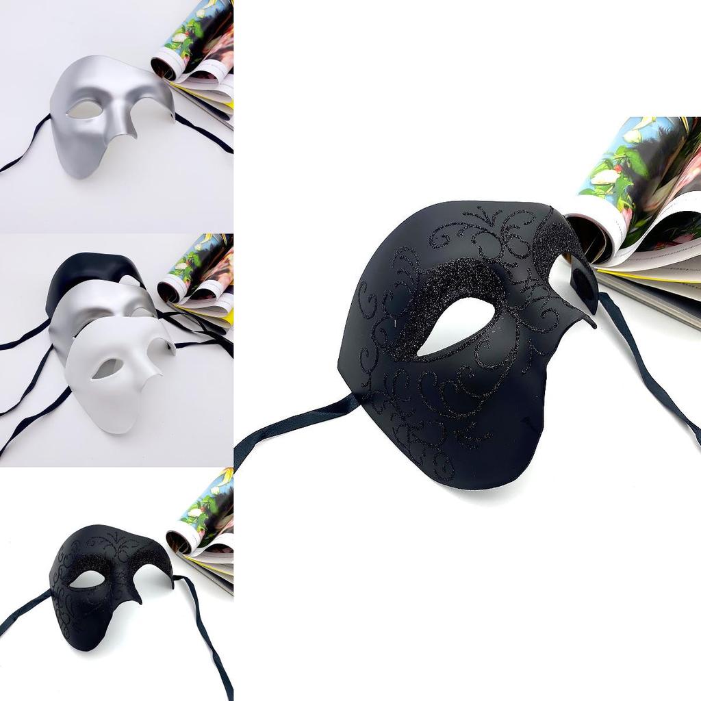 Classic Halloween Costume Mask With Half Face Design For Adults Cosplay Party