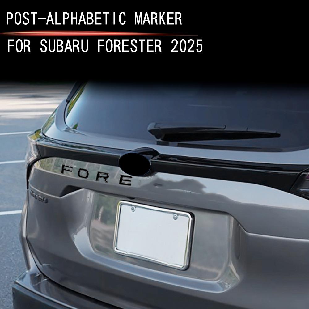 Cxjva7 Vložky do víka kufru pro Subaru Forester 2024 2025 Znak 3D Vyvýšené logo Samolepky Decals na zadní dveře Příslušenství pro auto 8ks