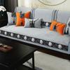 NewChinese Style Solid Color Sofa Covers Non-slip Sofa Cushions for Living Room High-grade Luxury Couch Cover Tassels Decoration
