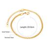 Gold Paperclip Chain Ankle Bracelet Jewelry For Beach Vacation And Summer Holiday