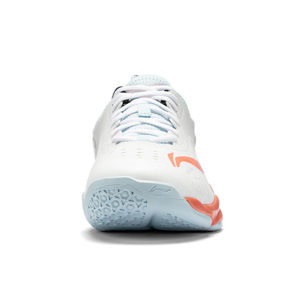 New LiNing Badminton Series Low Top Training Shoes Unisex White Blue AYZU005-1