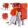 Military-Style Superior-Grade Moc First-Class Middle Ages War-Horse High-Standard Chariot Premium-Quality War Top-Grade Elephant High-Standard
