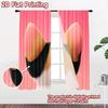 2D flat printing 2pcs Curtains Calico Cat Portrait Green Eyes Digital Printed Polyester Drapes Party Decorations for Door Wall