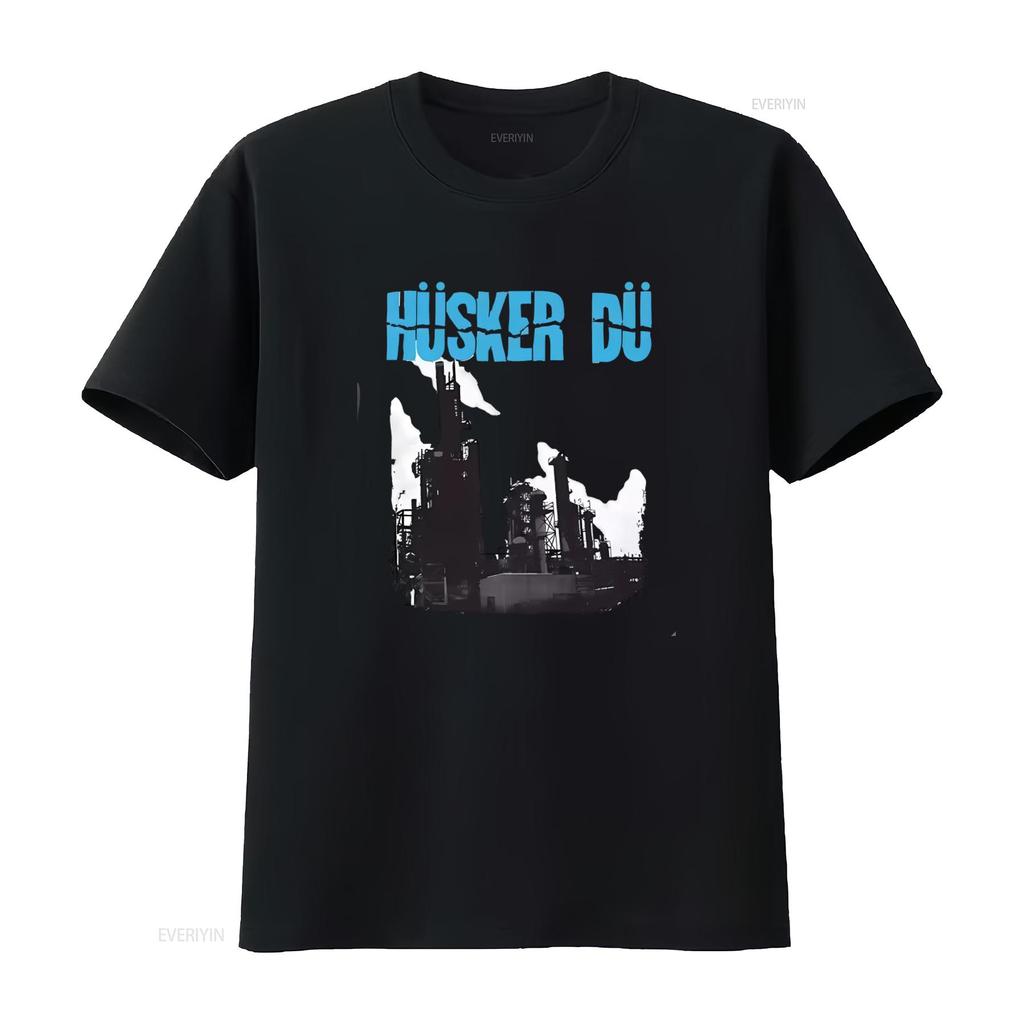 Husker Du Dont Want To Know If You Are Lonely Print Grey T Shirt Rock Band Inspired Design for Music Fans vintage Washed