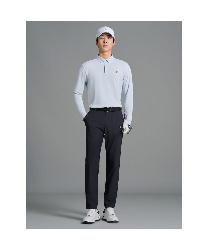 BEANPOLE GOLF [Heritage] Men'S Cooling Pique Long Sleeve T-Shirt - Sky Blue