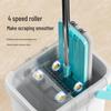 MARYYA Hands-Free Flat Mop with Bucket for Small Spaces