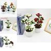Simulated Berry Potted Plant Artificial Green Plant With Stone Decoration For Home And Event Styling