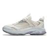 Anta Millennium Ice River Sapatos Casuais Confortáveis Antiderrapantes de Cano Baixo Sapatos Femininos Branco Cinza 922428813-2