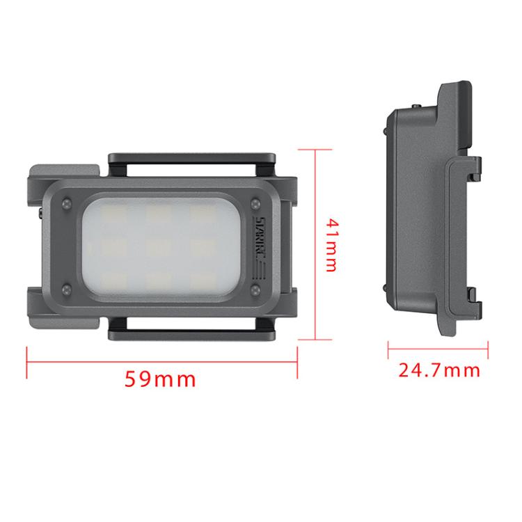 For DJI Neo 2 STARTRC LED Light Heightened Landing Gear Training Rack (Black)