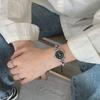 Studentenparty Quarz Uhr Keramikperlen Handkordel Schlichte Perle Teerosegold Hoher Ästhetischer Wert Damenuhr Sensation