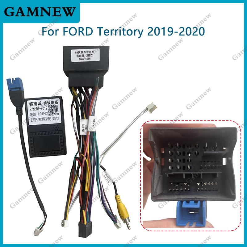 16Pin Car Wiring Harness Adapter With Canbus Box Decoder For FORD Territory 2019-2020