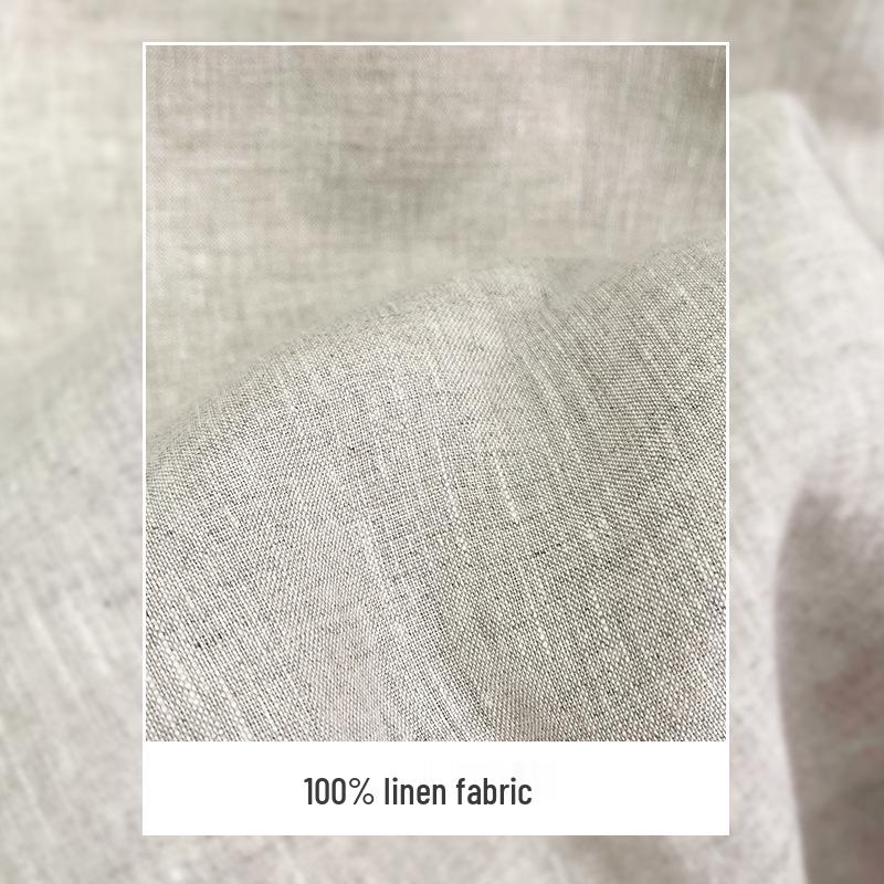 Men's High-End Pure Linen Summer Pants - Loose, Wide-Leg, Straight-Cut Style