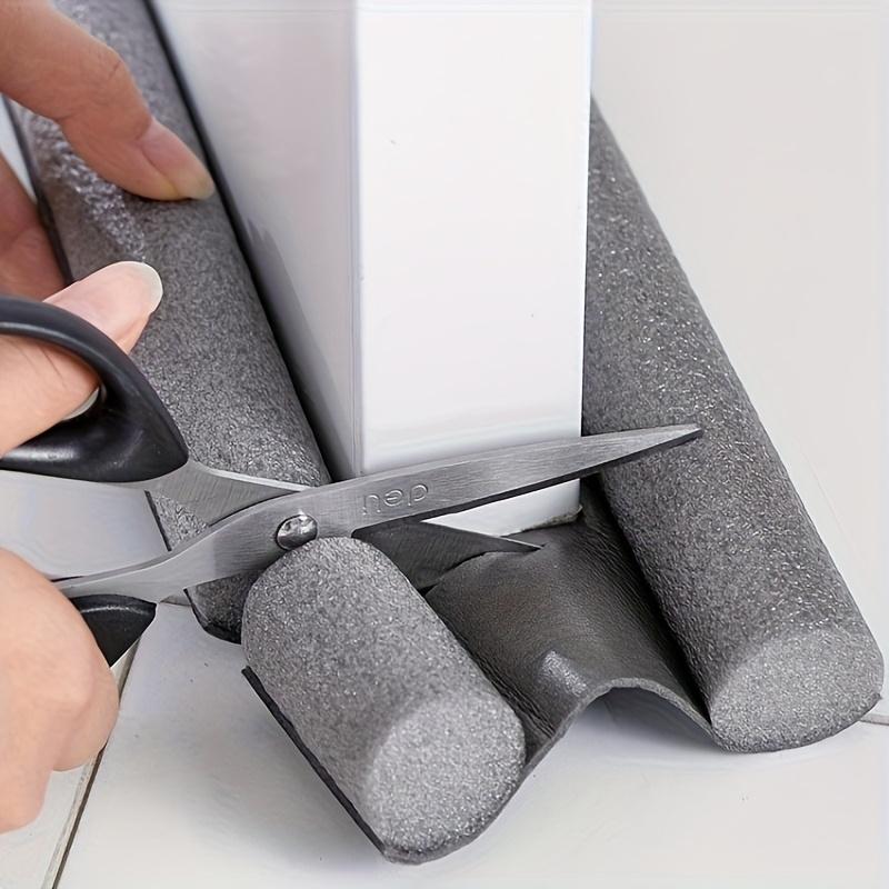 1pc Adjustable Door Sweep Wind Barrier Seal Flexible Non-Stick Bottom Seal Strip Soundproof Door Draft Stopper Suitable for Under Doors, Windows