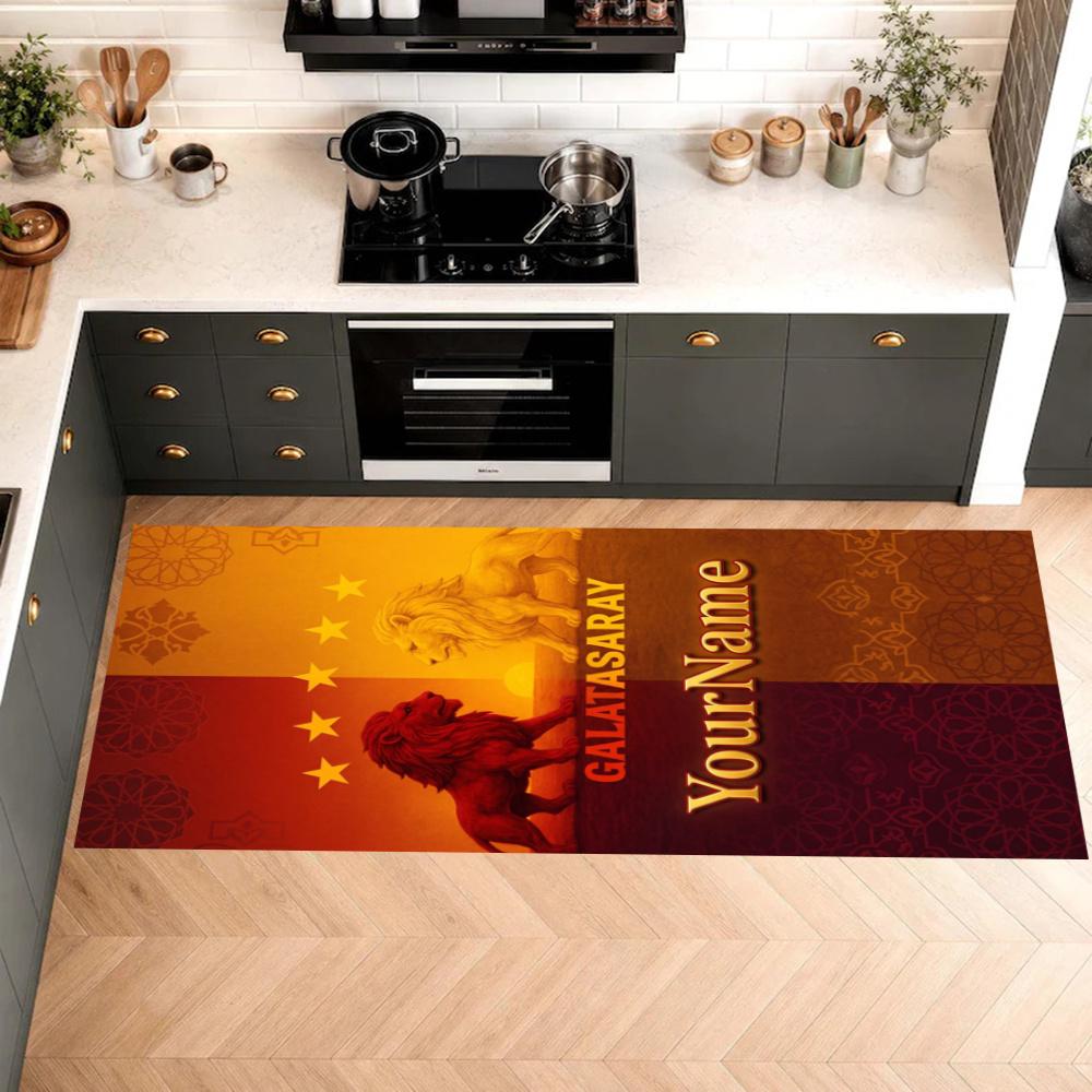 Galatasaray Customize Your Name Kitchen Rug Runner Rug Laundry Mat Hallway Entryway The Best Gift Choice