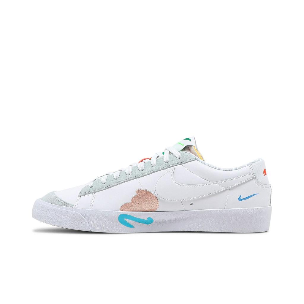 Nike Blazer Low '77 Flyleather 'Earth Day' (Unisex) White Skateboard Shoes DM0882 100