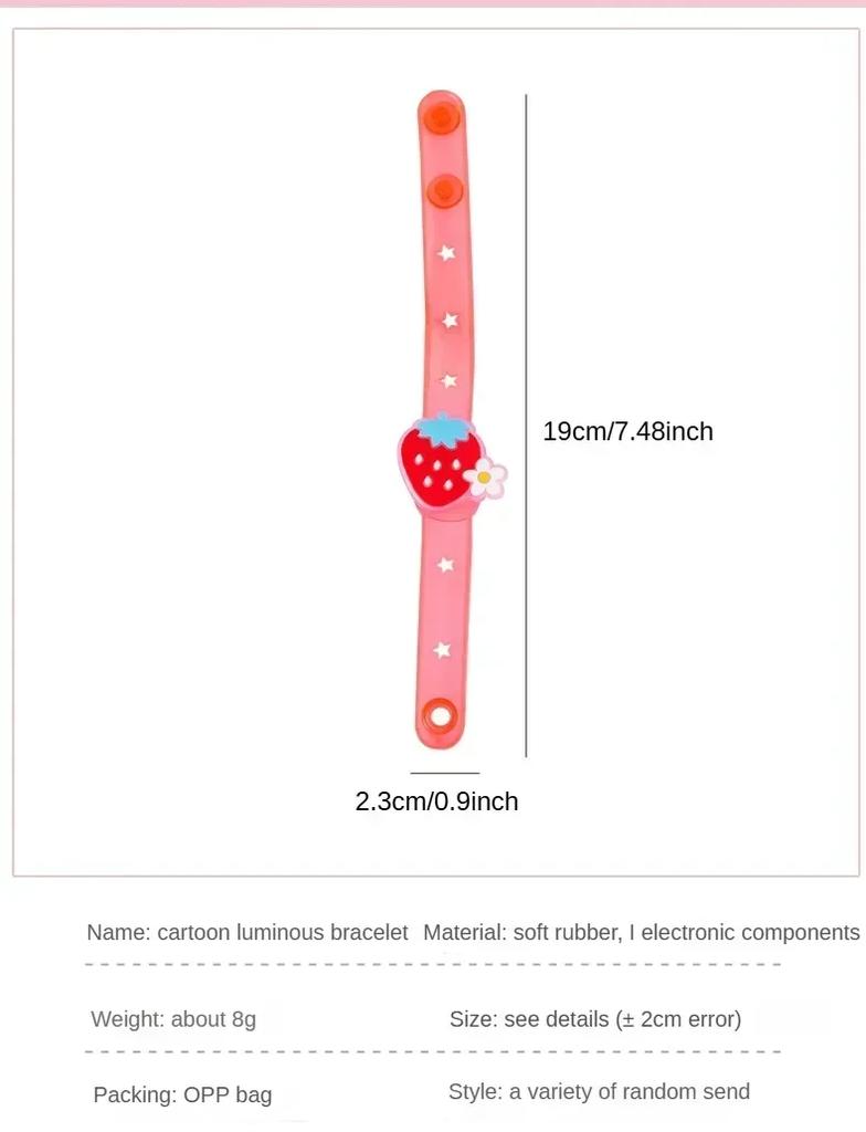ציוד למסיבות אביזרים זוהרים בחושך 2025 צמיד זוהר שעון קריקטורה יצירתי נצנצים צעצועים קטנים מתנות חמודות לילדים מסיבה