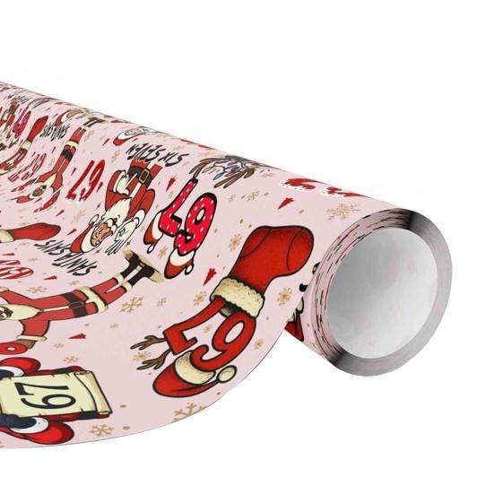 

Рождественская 67-я редакция подарочная упаковочная бумага праздничная праздничная упаковка смешные подарки-приколы для тайного Санты для друзей и коллег 90 розовый