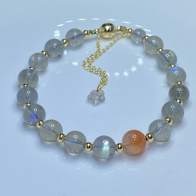 Strawberry bracelet women s niche design light luxury high sense adjustable crystal bracelet